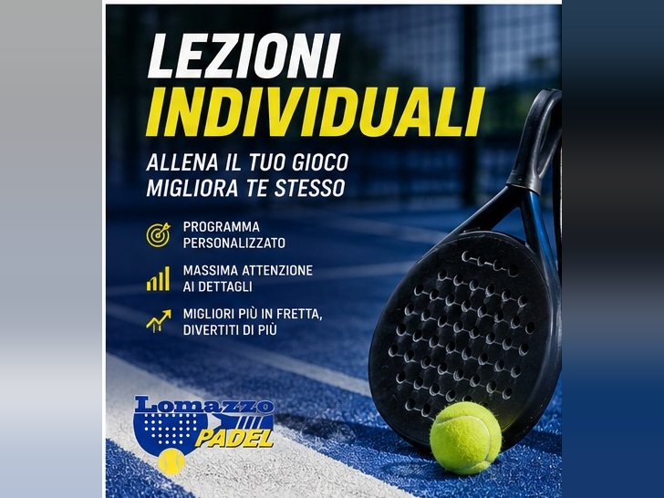 Lezione individuale di padel con programma personalizzato