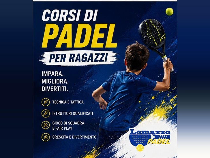 Corso di padel per ragazzi con istruttori qualificati