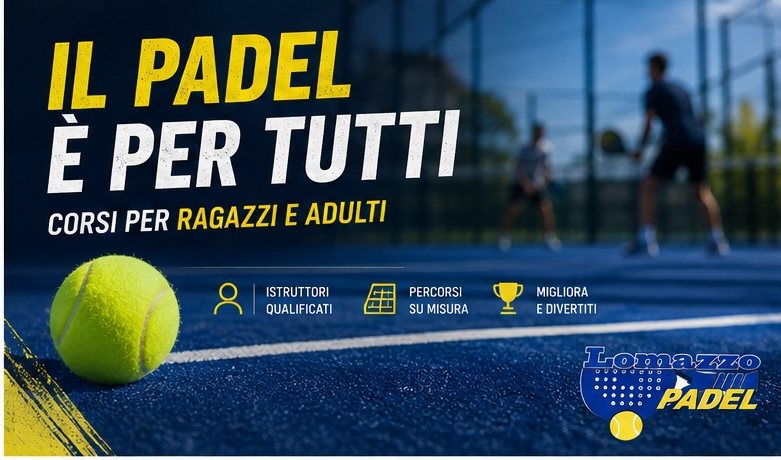 Corsi di padel a Como per ragazzi e adulti di ogni livello